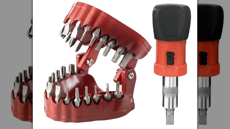 The Magoog denture drill bit holder