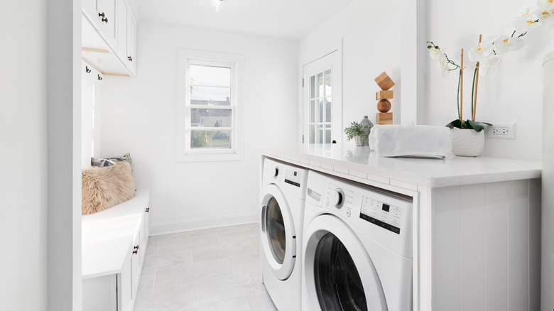 White laundry room