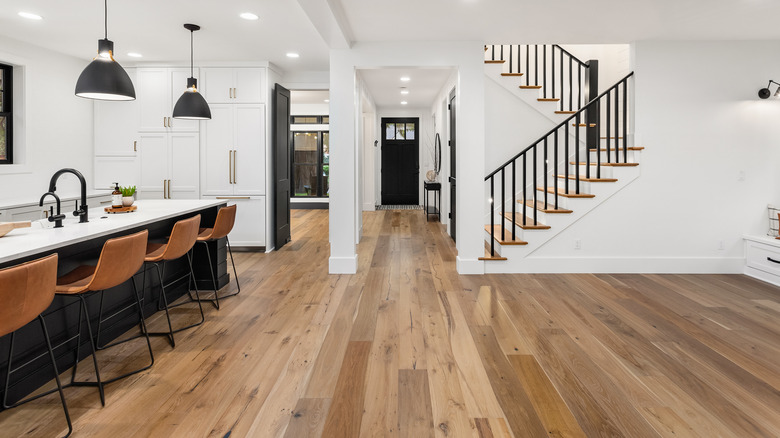 Wood floors throughout home