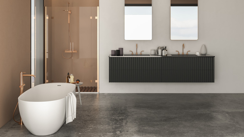 simple modern minimalist bathroom