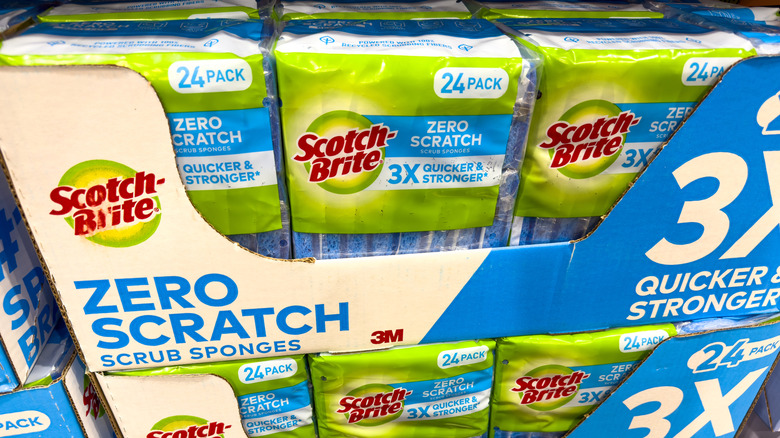 Scotch-Brite Zero Scratch Sponges at a warehouse store