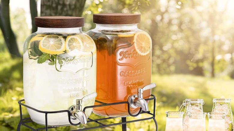Mustry's Glass Drink Dispensers