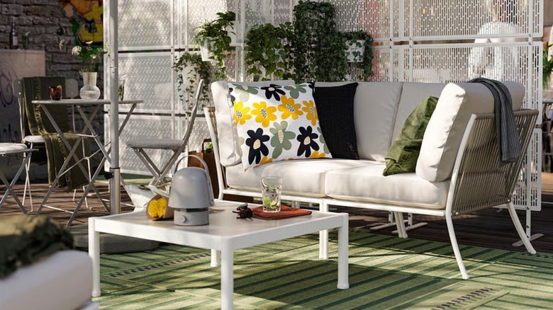 A well-styled outdoor space