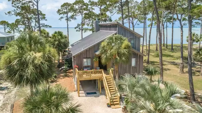 Boho home by water