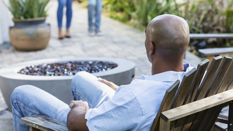 Firepit concrete bowl
