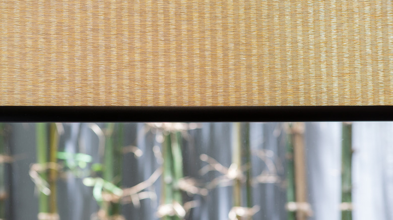 woven bamboo window shade