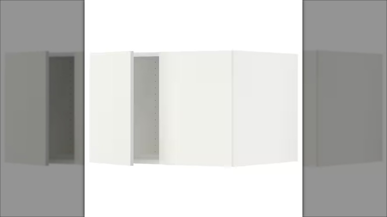 white cabinet with two doors