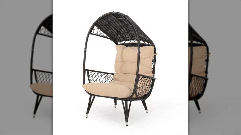 tall wicker chair