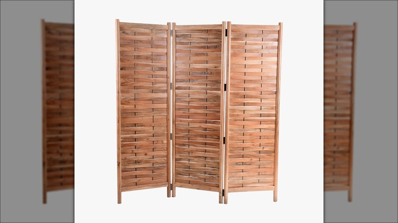 wooden screen room divider