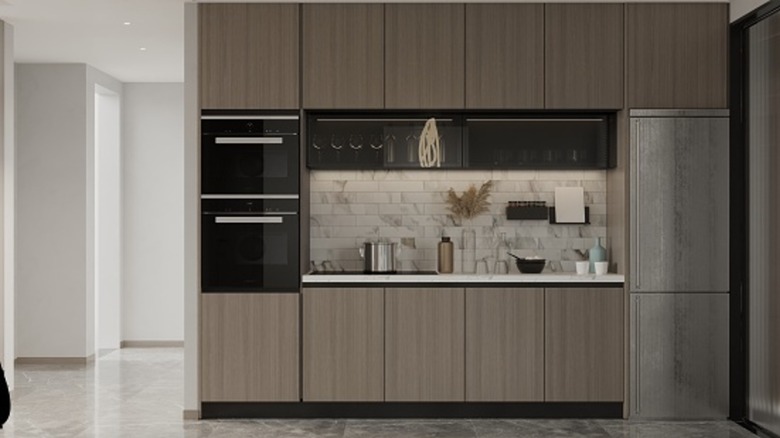 Melamine kitchen cabinets