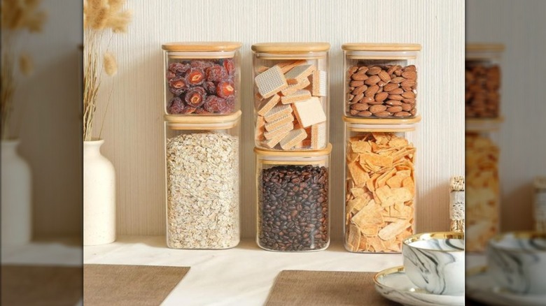 ComSaf glass storage jars