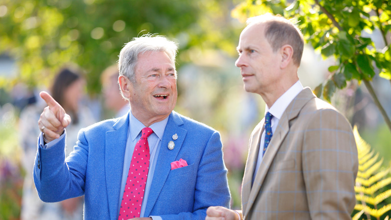 Alan Titchmarsh talking to Prince Edward