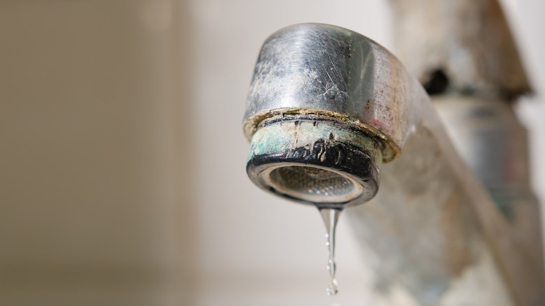 Rusty faucet