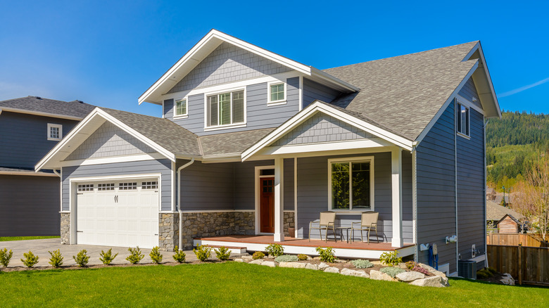 Exterior of a modern home