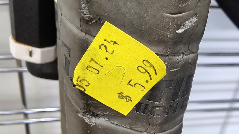 An item in a thrift store with a $5.99 price tag
