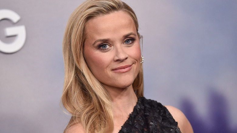 Closeup of a smiling Reese Witherspoon