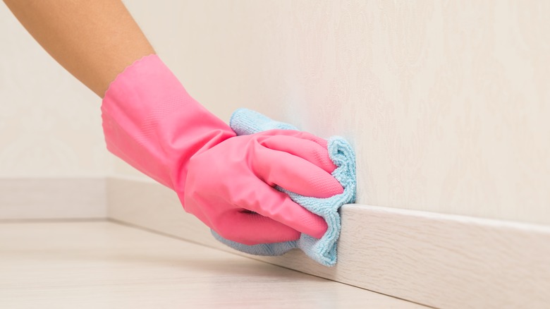 dirty baseboards