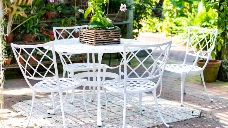 Beautiful metal outdoor furniture