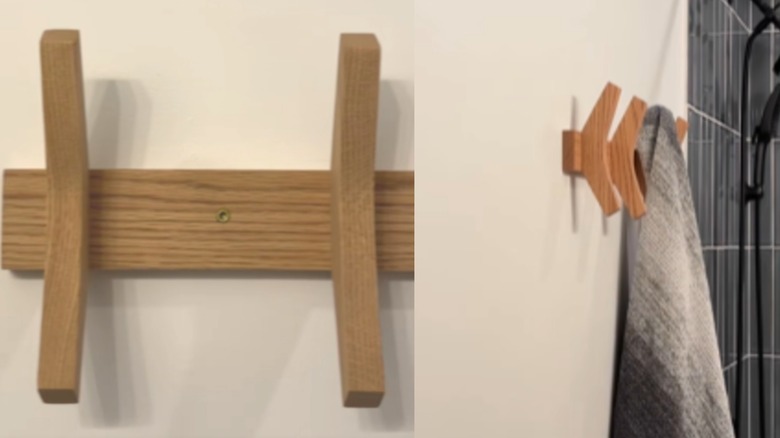 final look of towel rack design