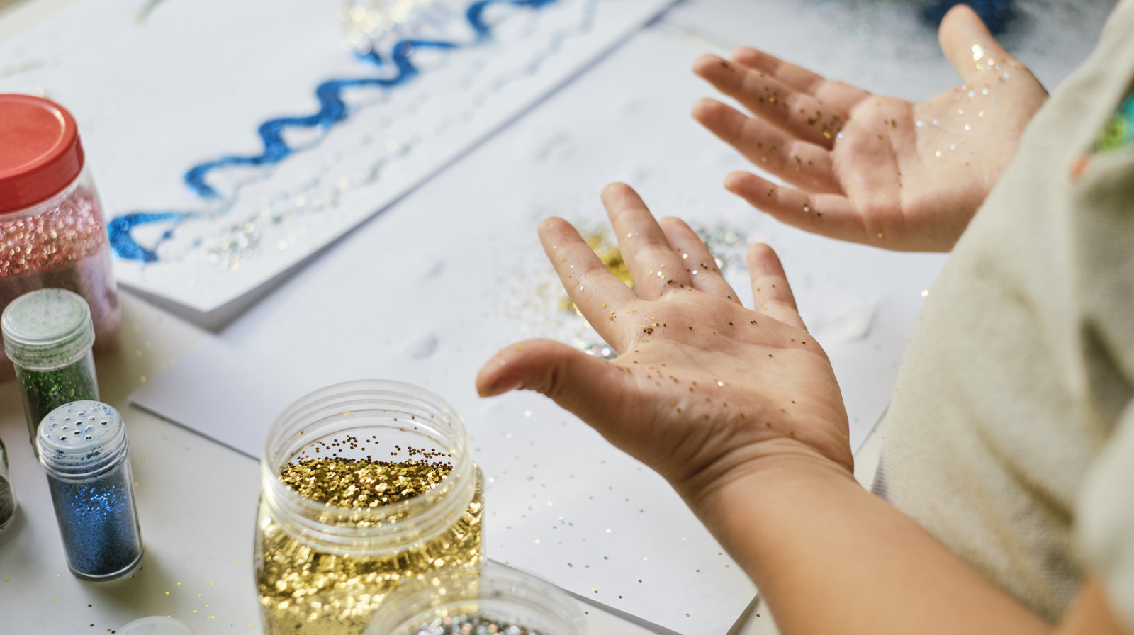 Repurpose This Kids Toy To Help You Clean Up Spilled Glitter