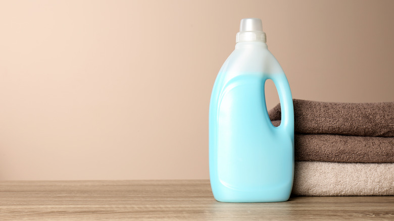 Bottle of fabric softener