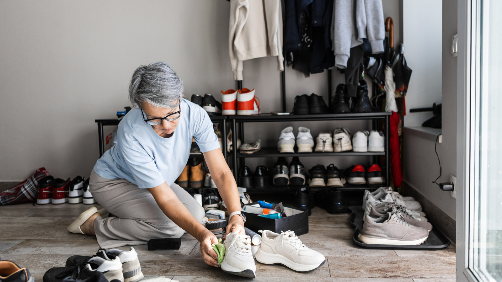 Shoe Saving Rack Retire Your Old Shoe Rack: This Space-Saving Alternative From Lowe's ...
