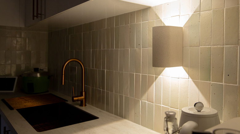 Sconce-style kitchen light