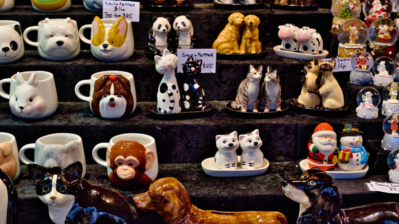 Sets of ceramic salt and pepper shakers