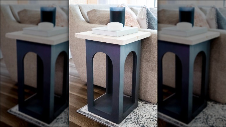 Paver side table