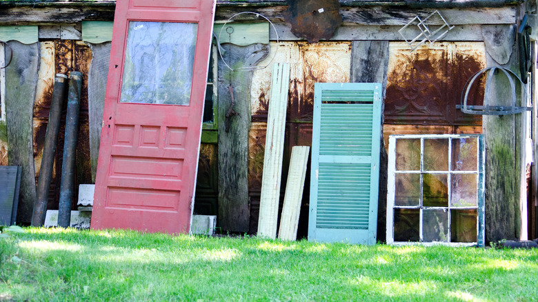 salvaged doors