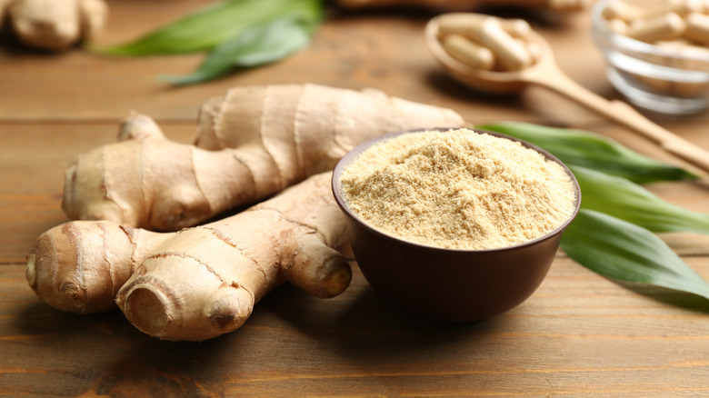 Dried and fresh ginger