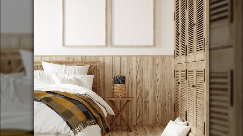 Modern light rustic bedroom