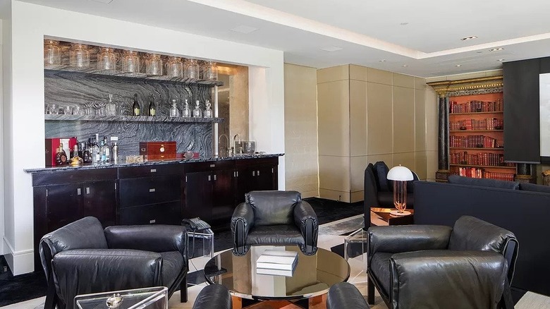 Indoor bar and lounge area