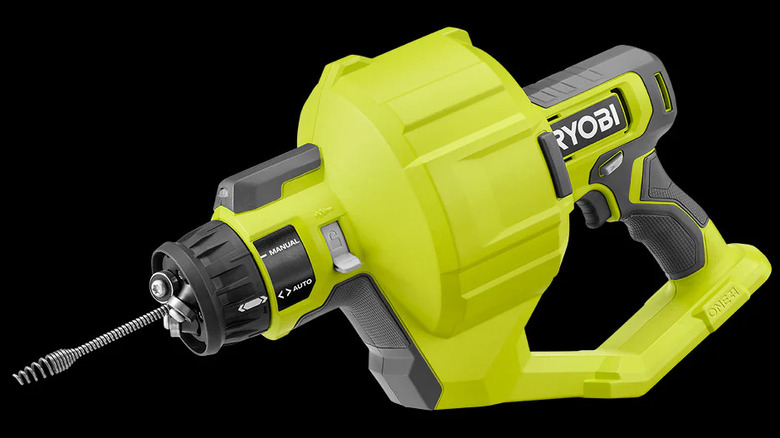 The Ryobi 18V One+ 25' Drain Auger