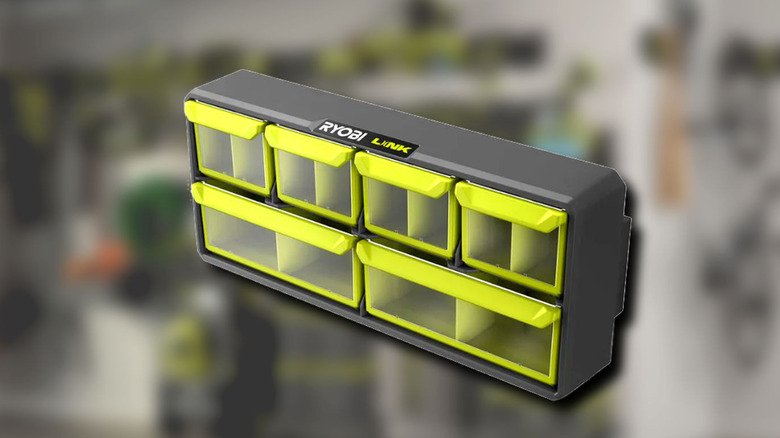 A product image of the Ryobi small parts organizer