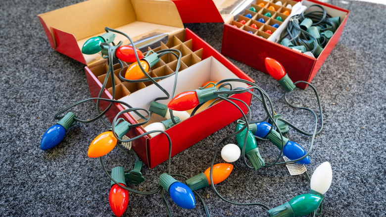 string of multicolored incandescent lights