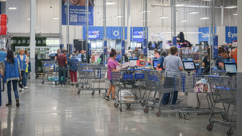 sam's club checkout lines