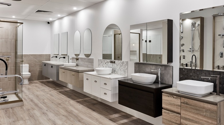 prefab bathroom vanities in store