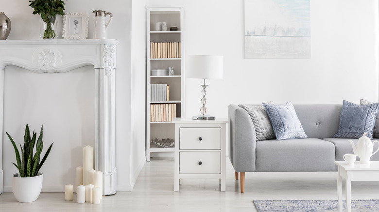 imitation fireplace