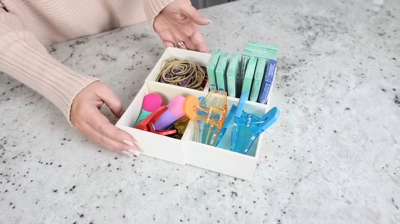 YouTuber showing storage solution made from DT boxes