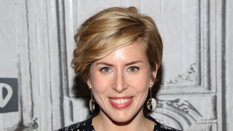 Erin Napier in a black dress