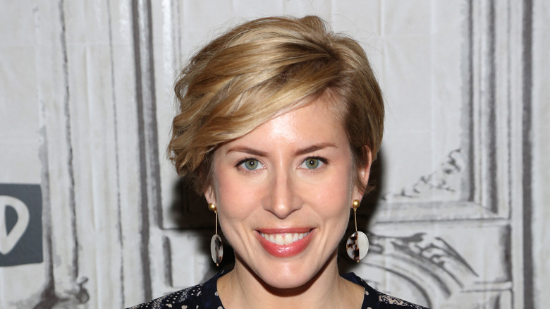 Erin Napier in a black dress