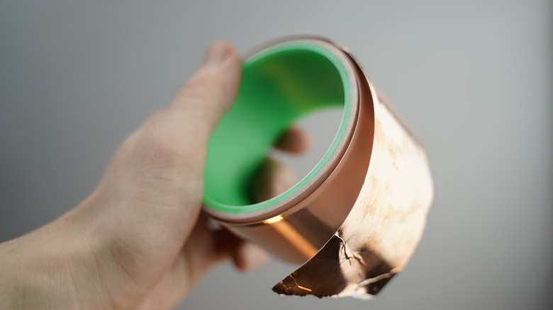 copper tape that can be wrapped around pots