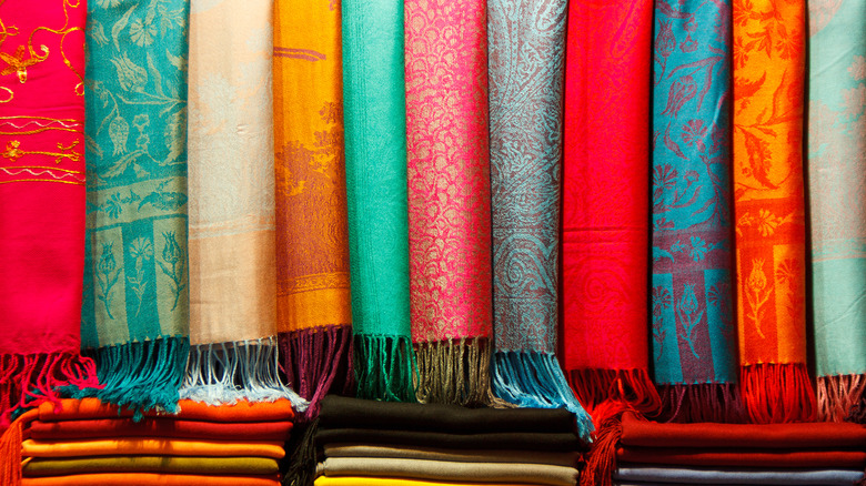 Colorful scarves