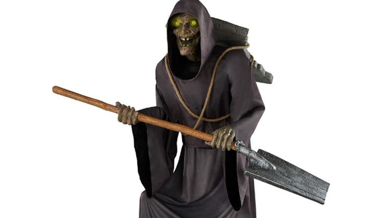 Scary caretaker halloween decor
