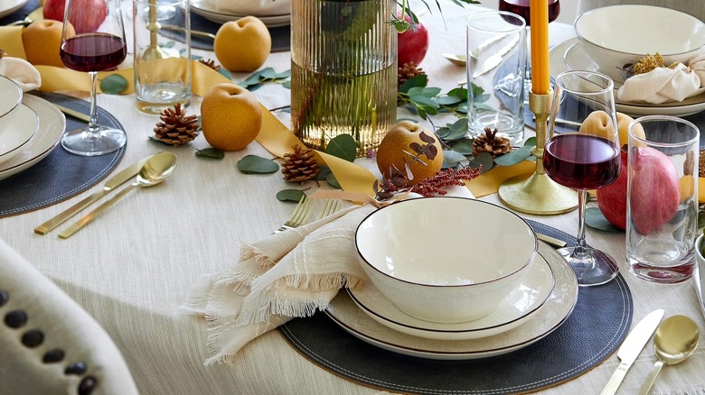 Walmart BHG murphy linen texture stoneware plates