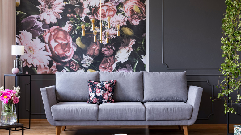 Wall paper and matching pillow