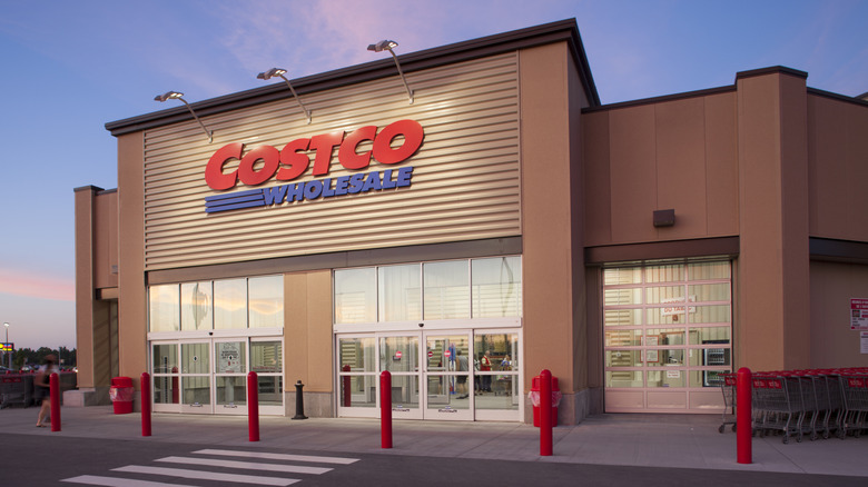 The exterior of a Costco store