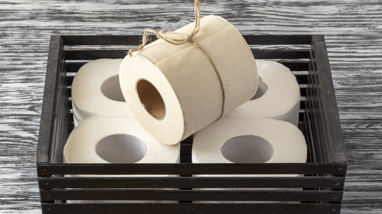 Bamboo toilet paper rolls