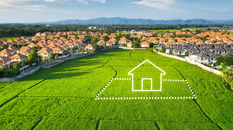 house diagram on land plot